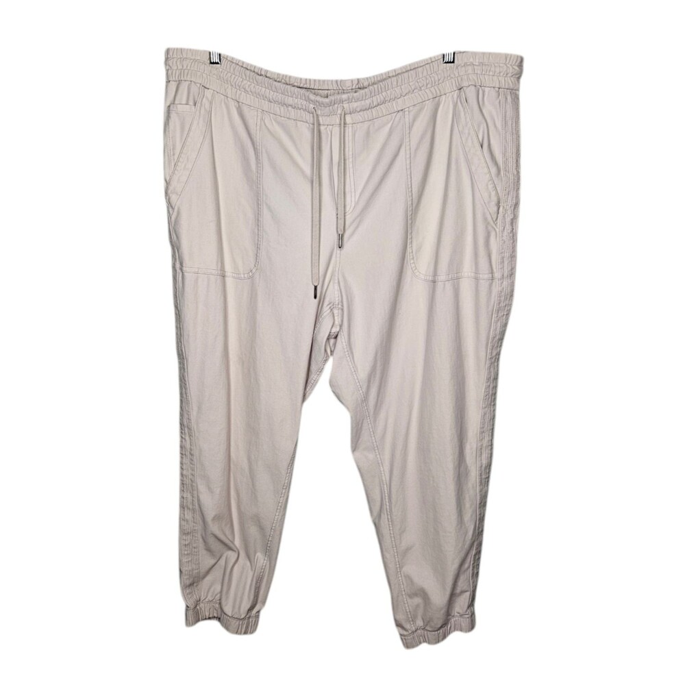 ATHLETA Farallon Jogger Pants Women's Plus 24 Light Tan Athletic Comfy Pockets